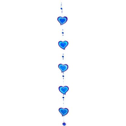 Picture of Purple & Blue String Of Hearts