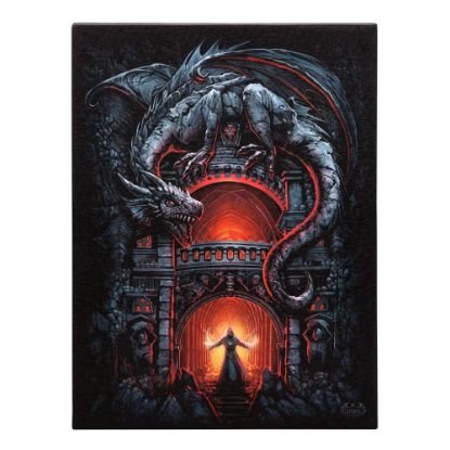 Picture of 19x25cm Dragon's Lair Canvas Plaque by Spiral Direct