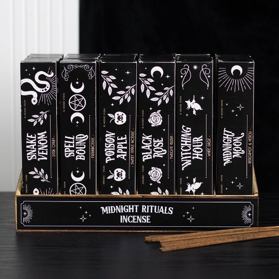 Picture of Set of 36 Midnight Rituals Incense Sticks in Display