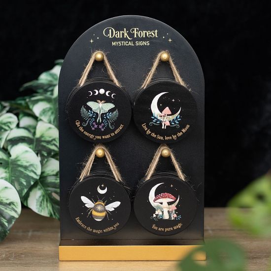 Picture of Set of 24 Dark Forest Signs on Display