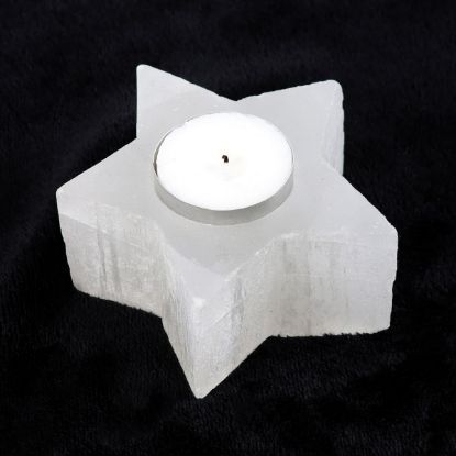 Picture of Selenite Star Tealight Holder