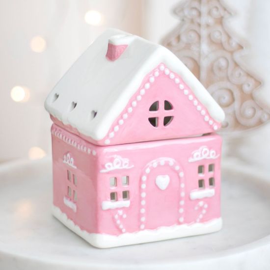 Picture of Pink Gingerbread House Oil Burner