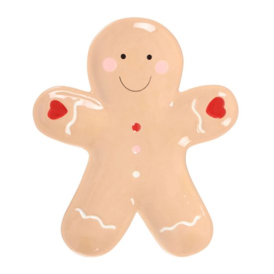 Picture of Gingerbread Man Ceramic Serving Plate