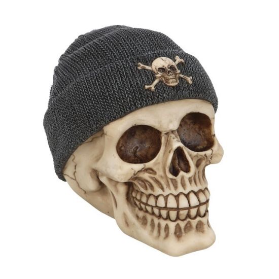 Picture of Skull Ornament with Beanie