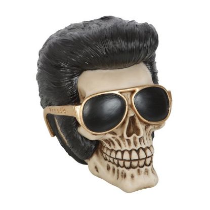 Picture of Rockstar Skull Ornament with Sunglasses