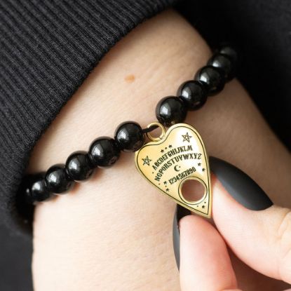 Picture of Talking Board Planchette Beaded Charm Bracelet