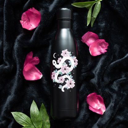 Picture of Floral Snake Metal Water Bottle