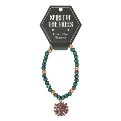 Picture of Green Man Wooden Charm Bracelet