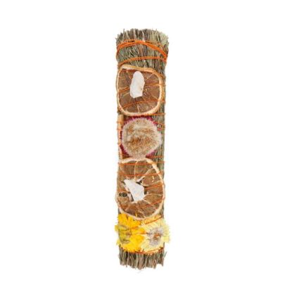 Picture of 9in Ritual Wand Smudge Stick with Rosemary, Palo Santo and Quartz