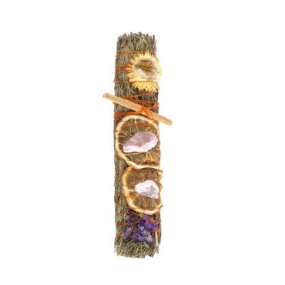 Picture of 9in Ritual Wand Smudge Stick with Rosemary, Lavender, and Orange