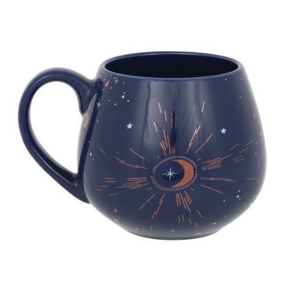 Picture of Blue Crescent Moon Rounded Mug