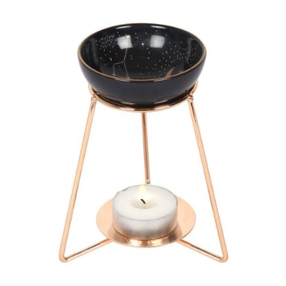 Picture of Purple Star Sign Oil Burner on Metal Base