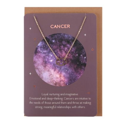 Picture of Cancer Zodiac Necklace Card