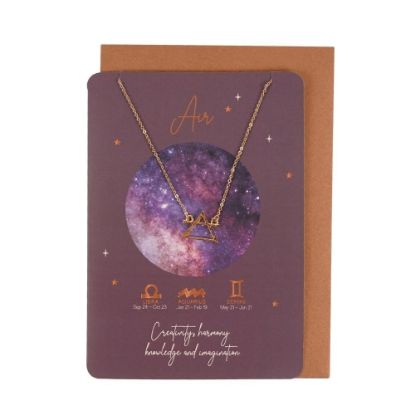 Picture of Air Element Zodiac Necklace Card