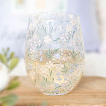 Picture of Ditsy Floral Print Stemless Glass