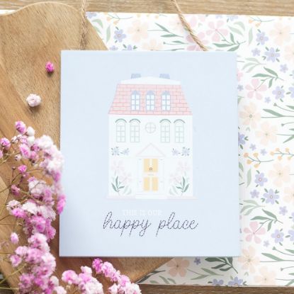 Picture of This Is Our Happy Place Pastel House Hanging Sign