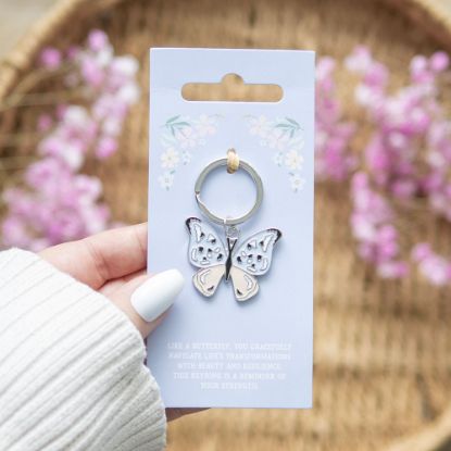 Picture of Silver Butterfly Keyring