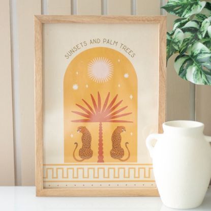 Picture of Leopard Palm Framed Wall Art Print