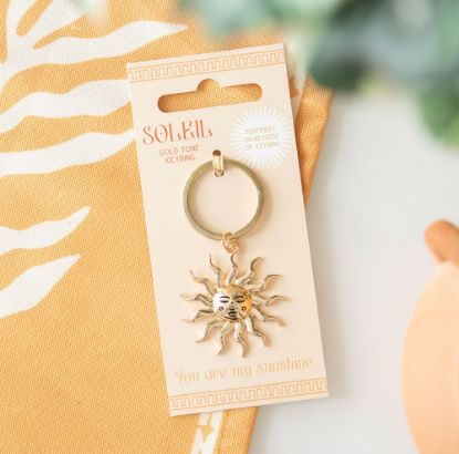 Picture of Gold Sun Keyring