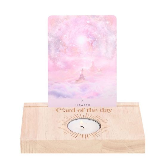 Picture of Natural Card of the Day Tarot Card Stand Tealight Holder