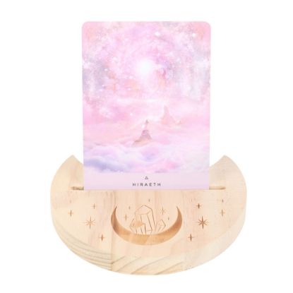 Picture of Natural Crystal Crescent Moon Tarot Card Stand