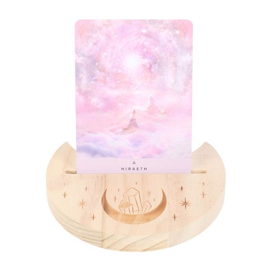 Picture of Natural Crystal Crescent Moon Tarot Card Stand