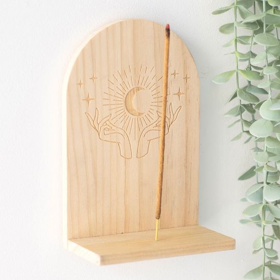 Picture of Natural Mystical Hands Incense Holder Shelf