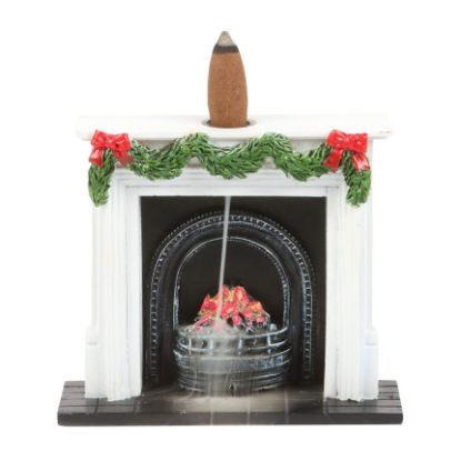 Picture of Christmas Fireplace Backflow Incense Burner