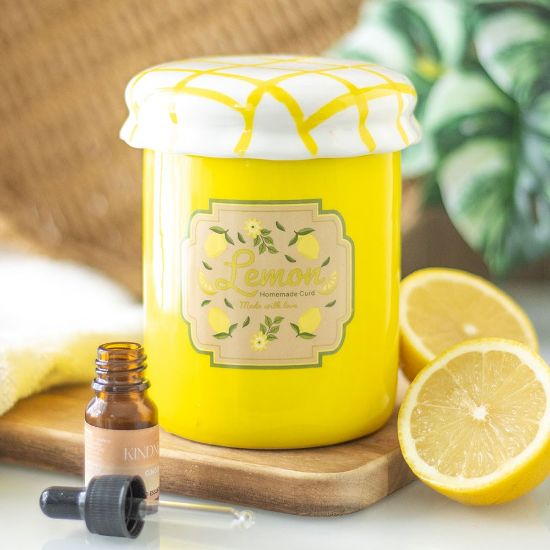 Picture of Lemon Curd Jar Oil Burner and Wax Warmer
