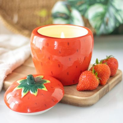 Picture of Strawberry Shaped Candle Jar