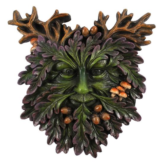 Picture of Green Man Small Face Plaque