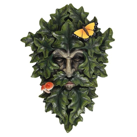 Picture of 29x21cm Leafy Green Man Wall Plaque