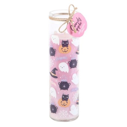 Picture of Pastel Halloween Candy Apple Tube Candle