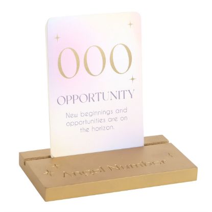 Picture of Angel Number Affirmation Cards with Wooden Stand