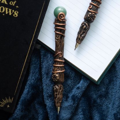 Picture of Abundance Green Aventurine Crystal Wand Pen