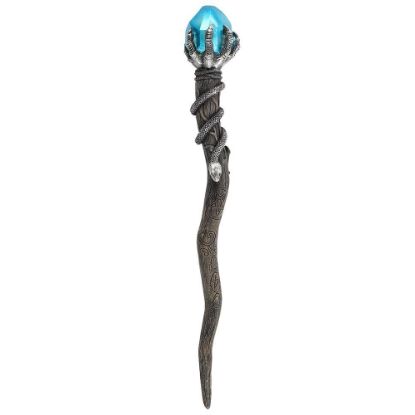 Picture of Silver Claw Wand with Blue Gem