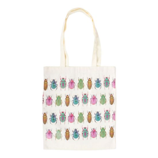 Picture of Beetle Print Polycotton Tote Bag