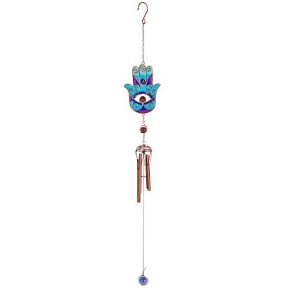 Picture of Blue Hand of Hamsa Windchime