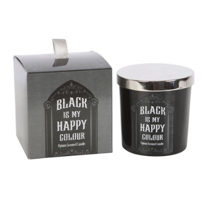 Picture of Black is My Happy Colour Opium Candle