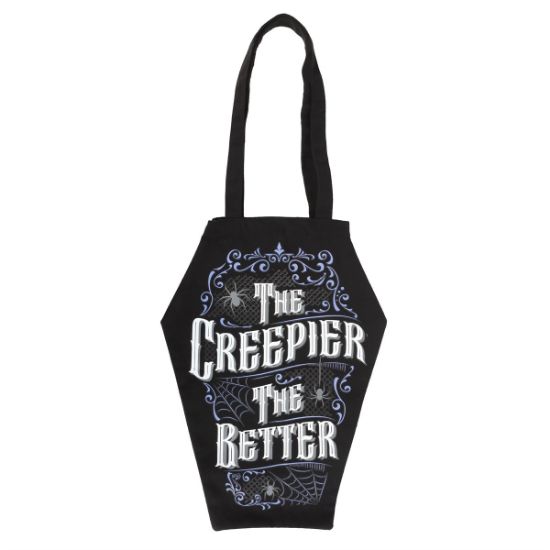 Picture of The Creepier the Better Coffin Shaped Tote Bag