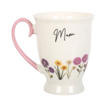 Picture of Mum Wildflower Pedestal Mug