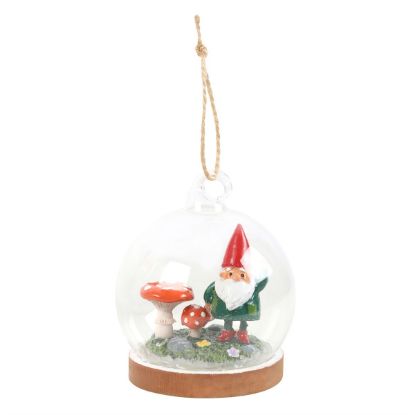 Picture of Gnome Glass Dome Hanging Decoration