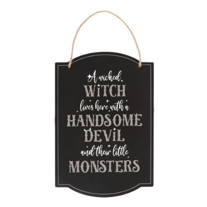 Picture of Wicked Witch Family Hanging Sign