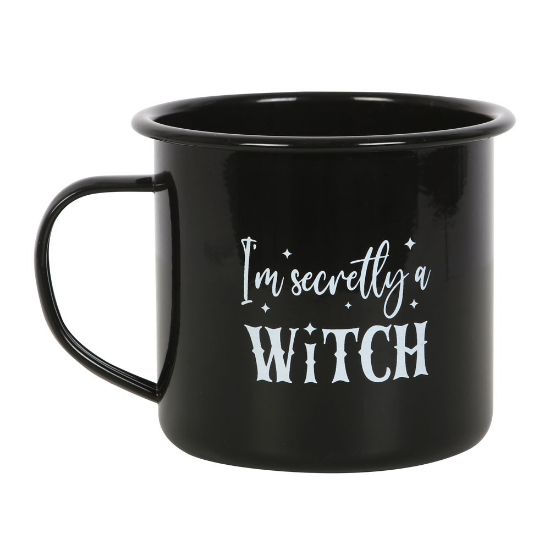 Picture of I'm Secretly A Witch Enamel Mug