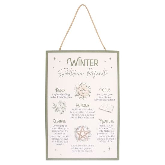 Picture of 30cm Winter Solstice Rituals MDF Hanging Sign