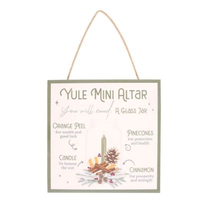 Picture of 20cm Yule Altar MDF Hanging Sign