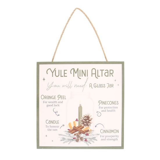 Picture of 20cm Yule Altar MDF Hanging Sign