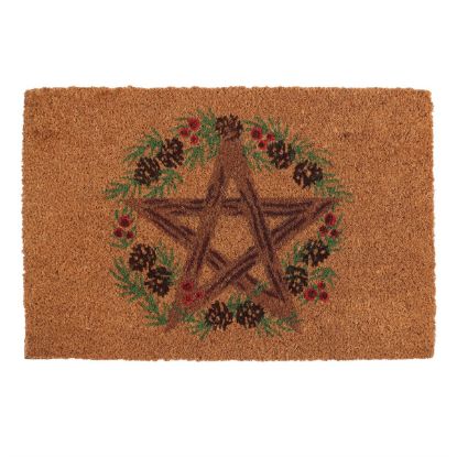 Picture of Natural Winter Solstice Pentagram Doormat