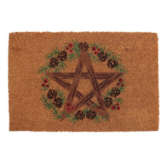 Picture of Natural Winter Solstice Pentagram Doormat