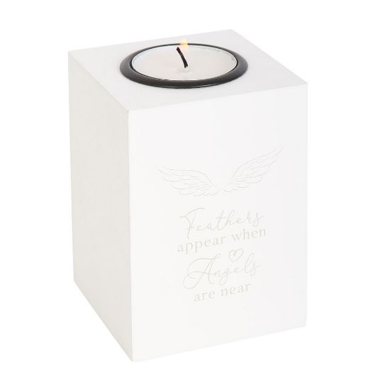 Picture of Feathers Appear Angel Wing Tealight Holder